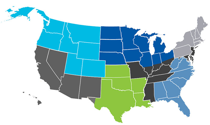 U.S. Customer Service Map